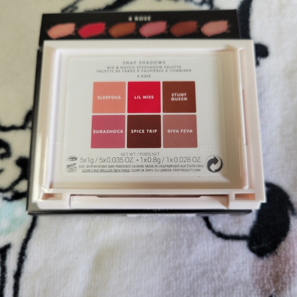 NIB Fenty Beauty Snap Shadows Eyeshadow Palette - Rose - Picture 3 of 9